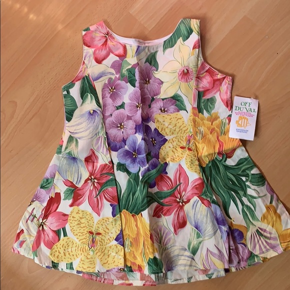 Handmade pretty flora dress NWT - Picture 1 of 4